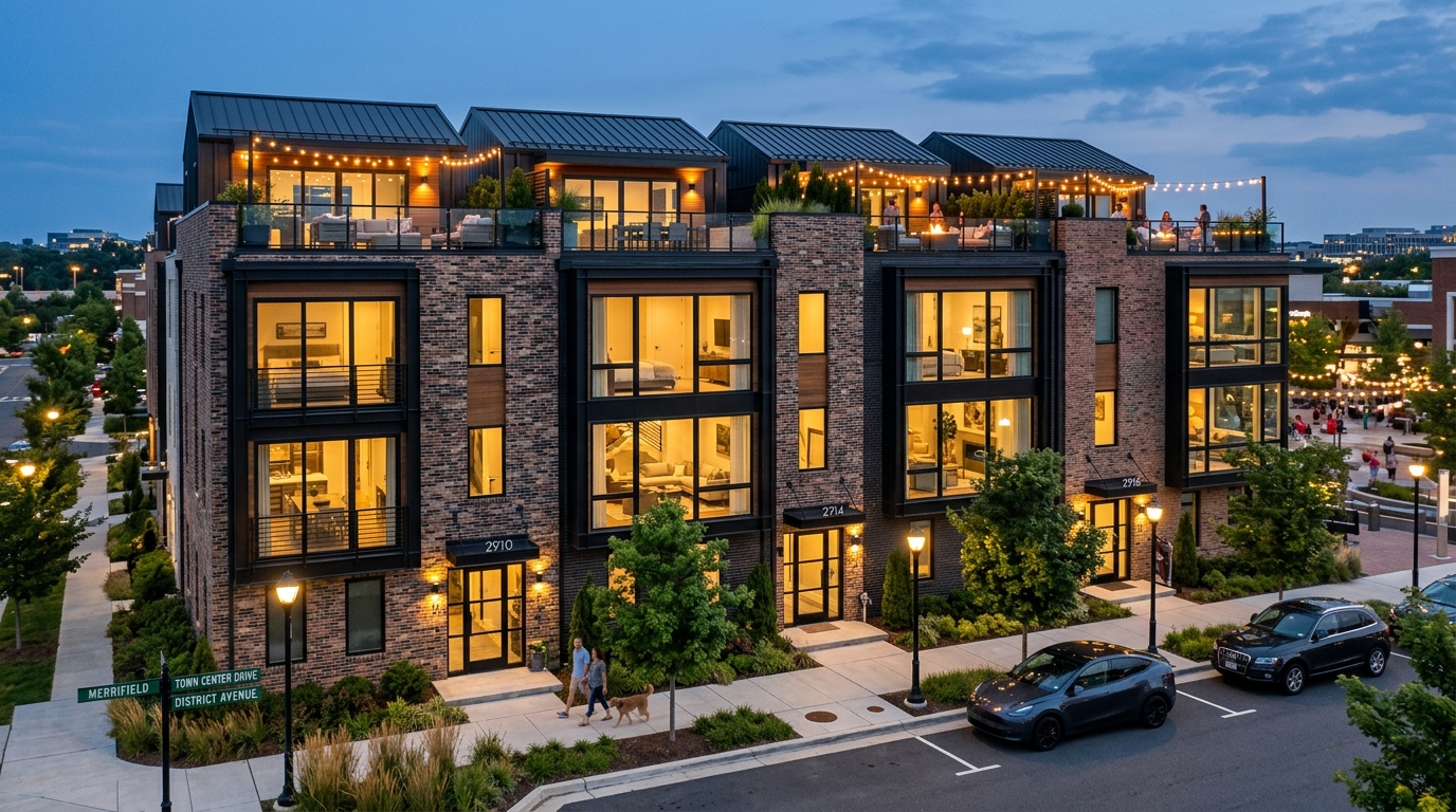 Contemporary Sky-Terrace Townhome